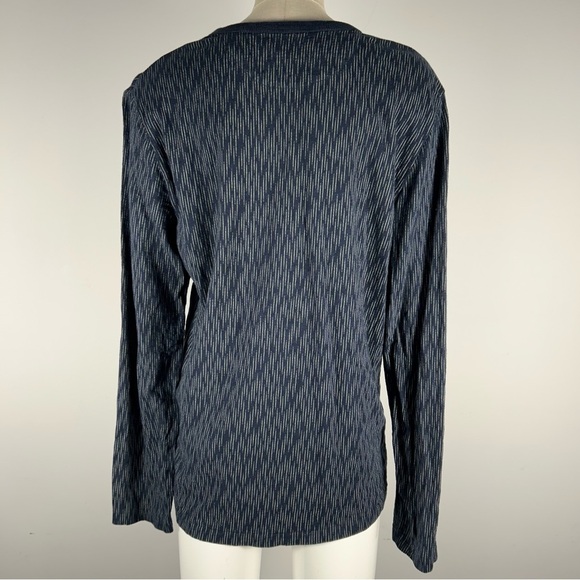 ❤️ Denim & Supply Ralph Lauren Henley Shirt Mens Medium Blue Long Sleeve - Picture 4 of 10